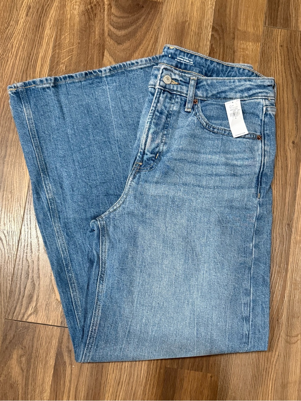 Old Navy Light Blue High-Rise Wide Leg Jeans